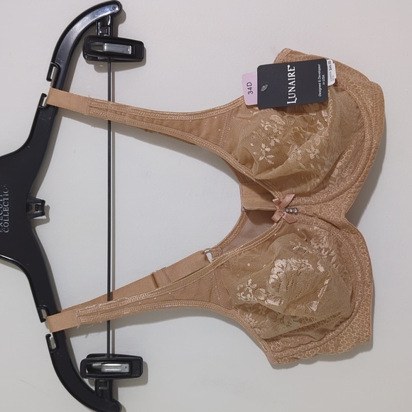 Lunaire wired bra size 34D nude color - Picture 1 of 3
